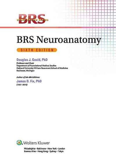 BRS Neuroanatomy (Board Review Series) Sixth Edition 2020